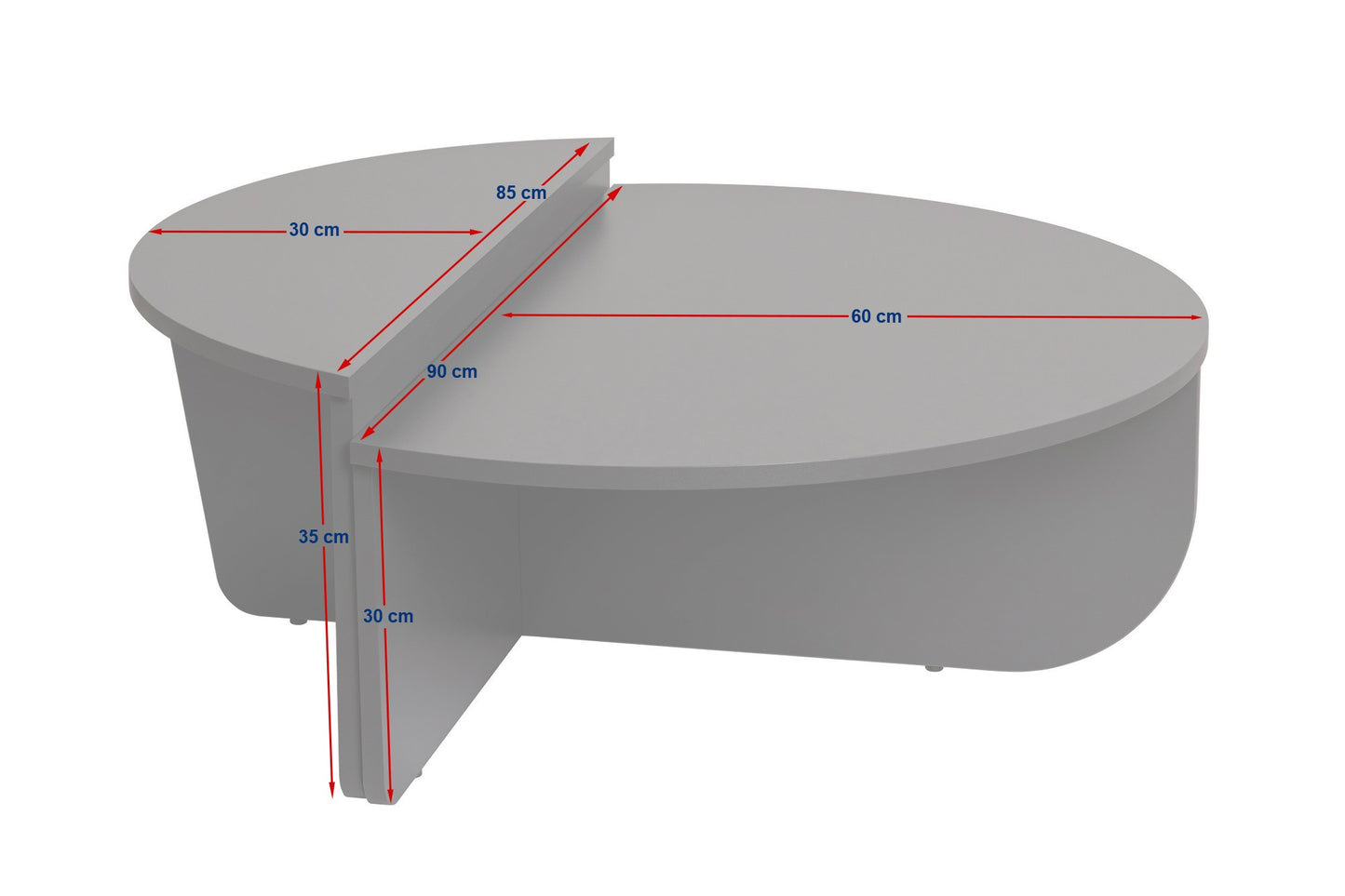 Τραπεζάκι Σαλονιού Venezia Καρυδί 90 x 60 x 30 εκ GR241NRD1218