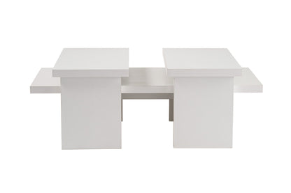 Τραπεζάκι Σαλονιού Wood Λευκό 110 x 45 x 30 εκ GR241NRD1219