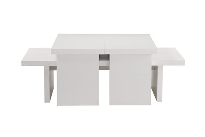 Τραπεζάκι Σαλονιού Wood Λευκό 110 x 45 x 30 εκ GR241NRD1219