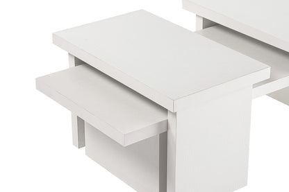 Τραπεζάκι Σαλονιού Wood Λευκό 110 x 45 x 30 εκ GR241NRD1219