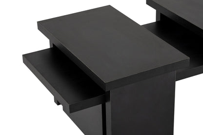 Τραπεζάκι Σαλονιού Wood Μαύρο 110 x 45 x 30 εκ GR241NRD1221