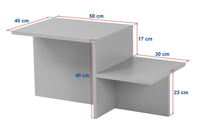 Τραπεζάκι Σαλονιού Πεύκο Atlantic 80 x 40 x 40 εκ GR241NRD1225