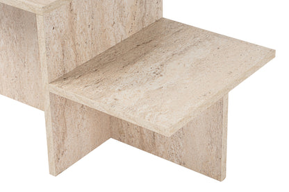 Τραπεζάκι Σαλονιού Travertine 80 x 40 x 40 εκ GR241NRD1226