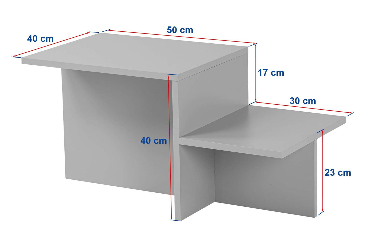 Τραπεζάκι Σαλονιού Venezia Καρυδί 80 x 40 x 40 εκ GR241NRD1229
