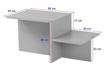 Τραπεζάκι Σαλονιού Venezia Καρυδί 80 x 40 x 40 εκ GR241NRD1229