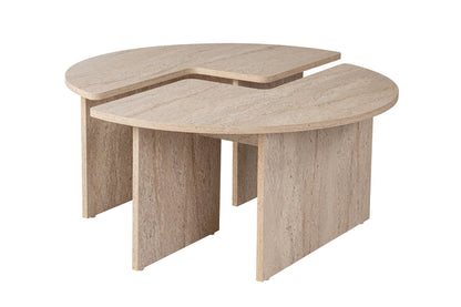 Τραπεζάκι Σαλονιού Travertine 41 εκ GR241NRD1348