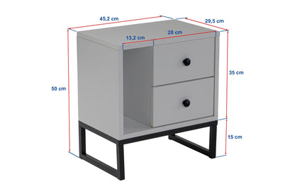 Κομοδίνο Βοηθητικό Τραπεζάκι 40x55,5x23 εκ. | 241NRD1408