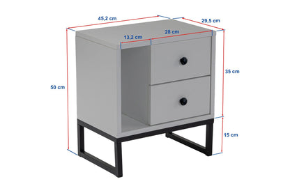 Κομοδίνο Βοηθητικό Τραπεζάκι 40x55,5x23 εκ. | 241NRD1411
