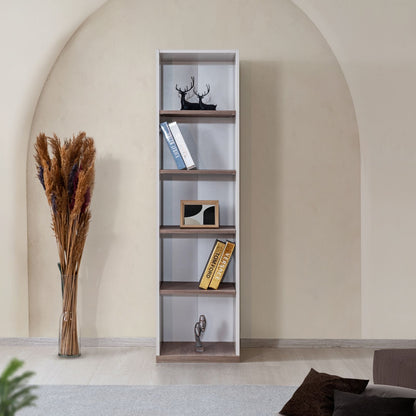 Βιβλιοθήκη 45 × 40 × 170 εκ. Λευκό Καφέ GR249HRV1101