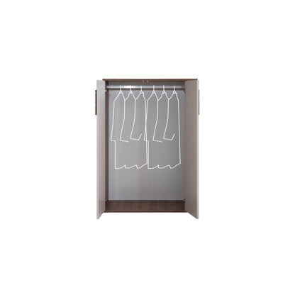 Ντουλάπα 95x134x60 εκ Cream Brown 249HRV1501