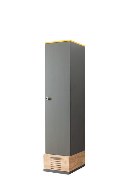 Ντουλάπα 45x200x60 εκ White Anthracite Yellow Brown 249HRV1504
