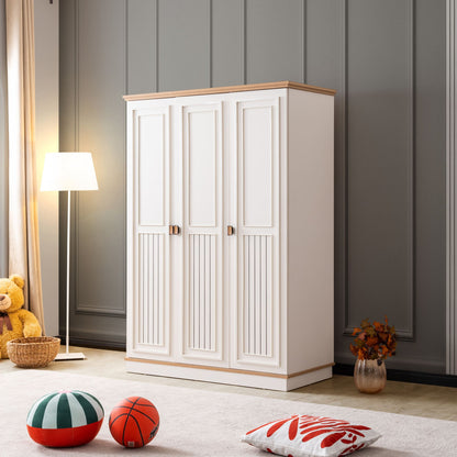 Ντουλάπα 134x192x61 εκ Light Cream 249HRV1505