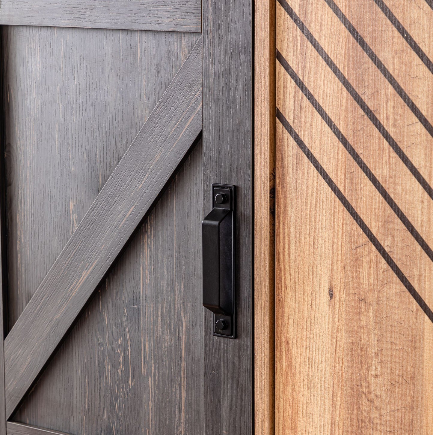Ντουλάπα 134x200x60 εκ Anthracite Brown 249HRV1508