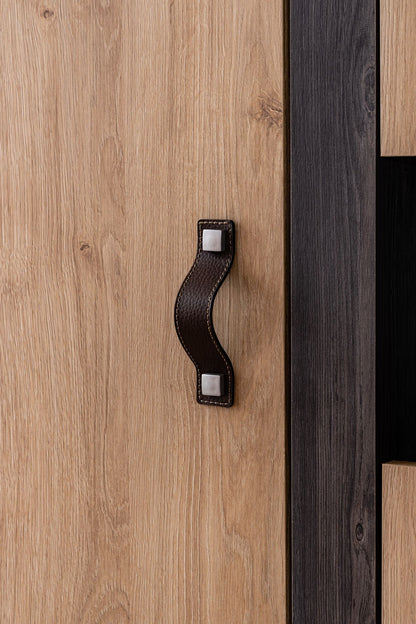 Ντουλάπα 132x195x53 εκ Anthracite Brown 249HRV1509