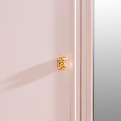 Ντουλάπα 136x197x63 εκ Pink White 249HRV1514