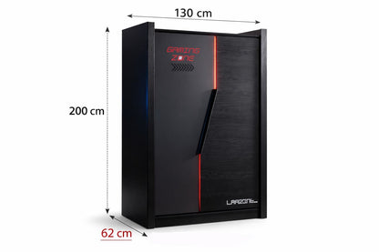 Ντουλάπα 130x200x62 εκ Ανθρακί 249HRV1515