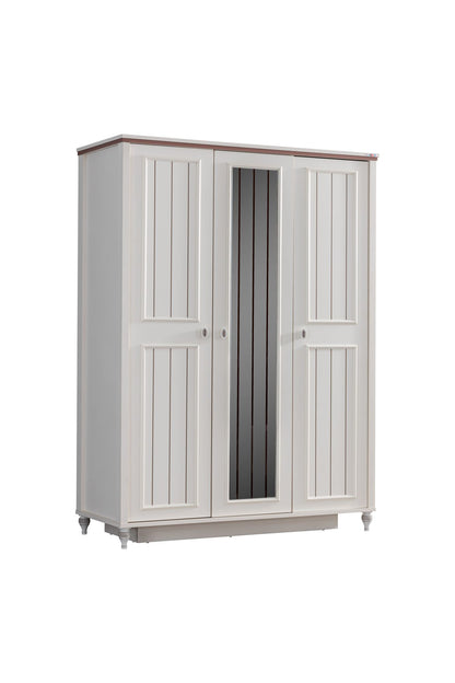 Ντουλάπα 146x198x61 εκ Light Cream 249HRV1516