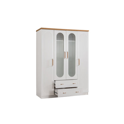 Ντουλάπα 152x200x60 εκ Λευκό 249HRV1517