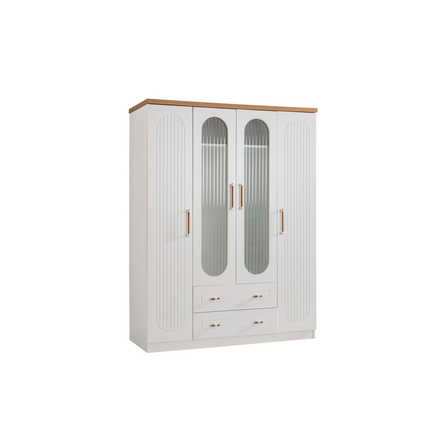 Ντουλάπα 152x200x60 εκ Λευκό 249HRV1517