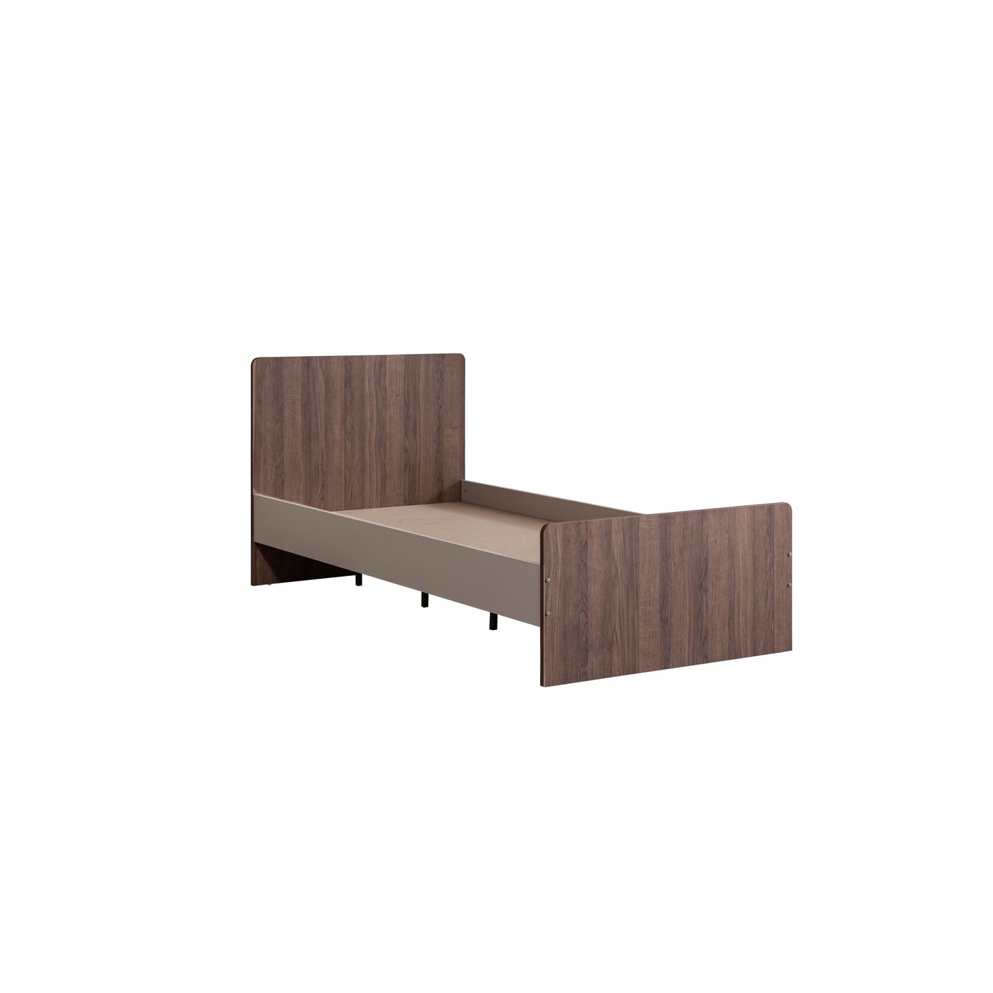 Μονό Κρεβάτι 90x190 cm σε Κρεμ & Καφέ Χρώμα με Μοντέρνο Σχεδιασμό | 249HRV1607