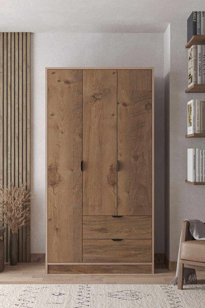Ντουλάπα 97x182x44 εκ Atlas Pine 260ETH1301