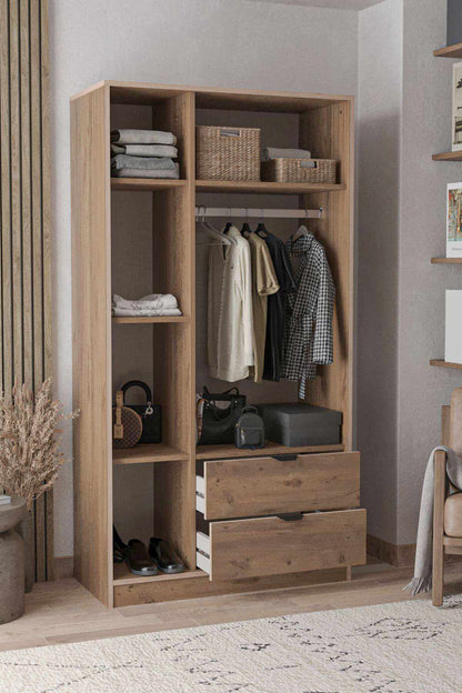 Ντουλάπα 97x182x44 εκ Atlas Pine 260ETH1301