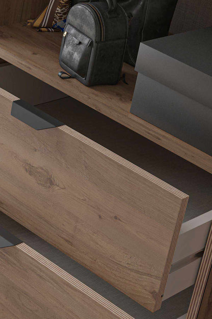 Ντουλάπα 97x182x44 εκ Atlas Pine 260ETH1301