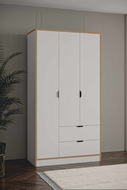 Ντουλάπα 97x182x44 εκ Λευκό 260ETH1302