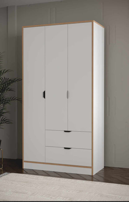 Ντουλάπα 97x182x44 εκ Λευκό 260ETH1302