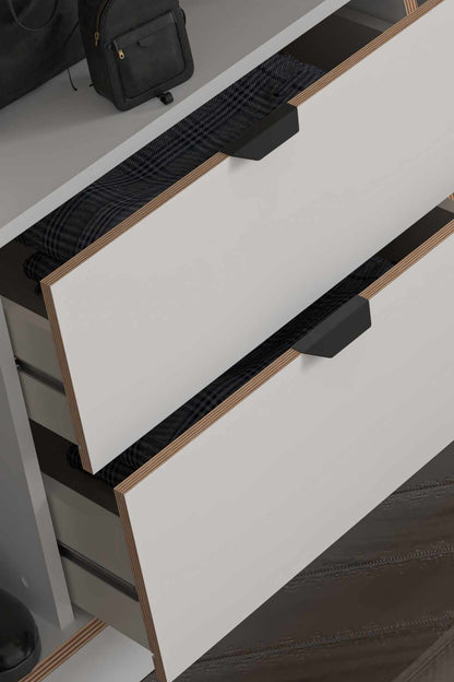 Ντουλάπα 97x182x44 εκ Λευκό 260ETH1302