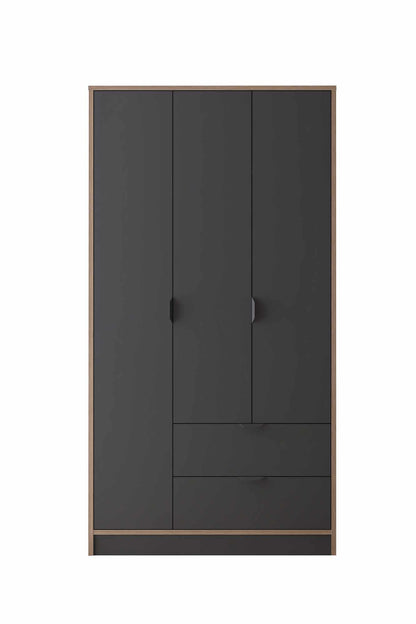 Ντουλάπα 97x182x44 εκ Ανθρακί 260ETH1303