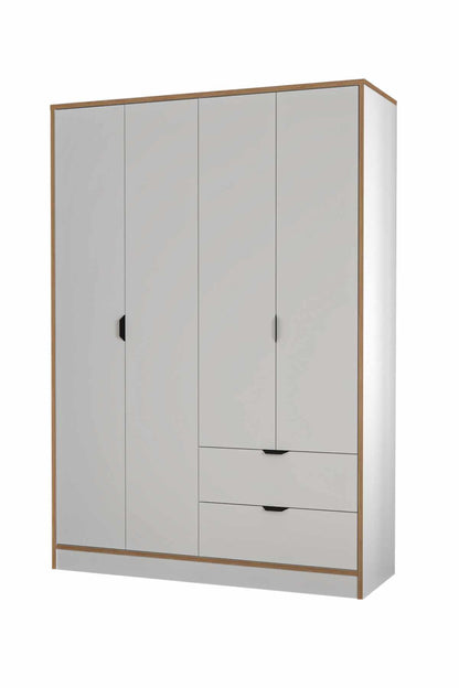 Ντουλάπα 145x182x44 εκ Λευκό 260ETH1304