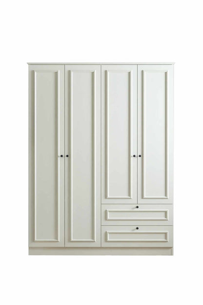 Ντουλάπα 140x210x54 εκ Λευκό 260ETH1305