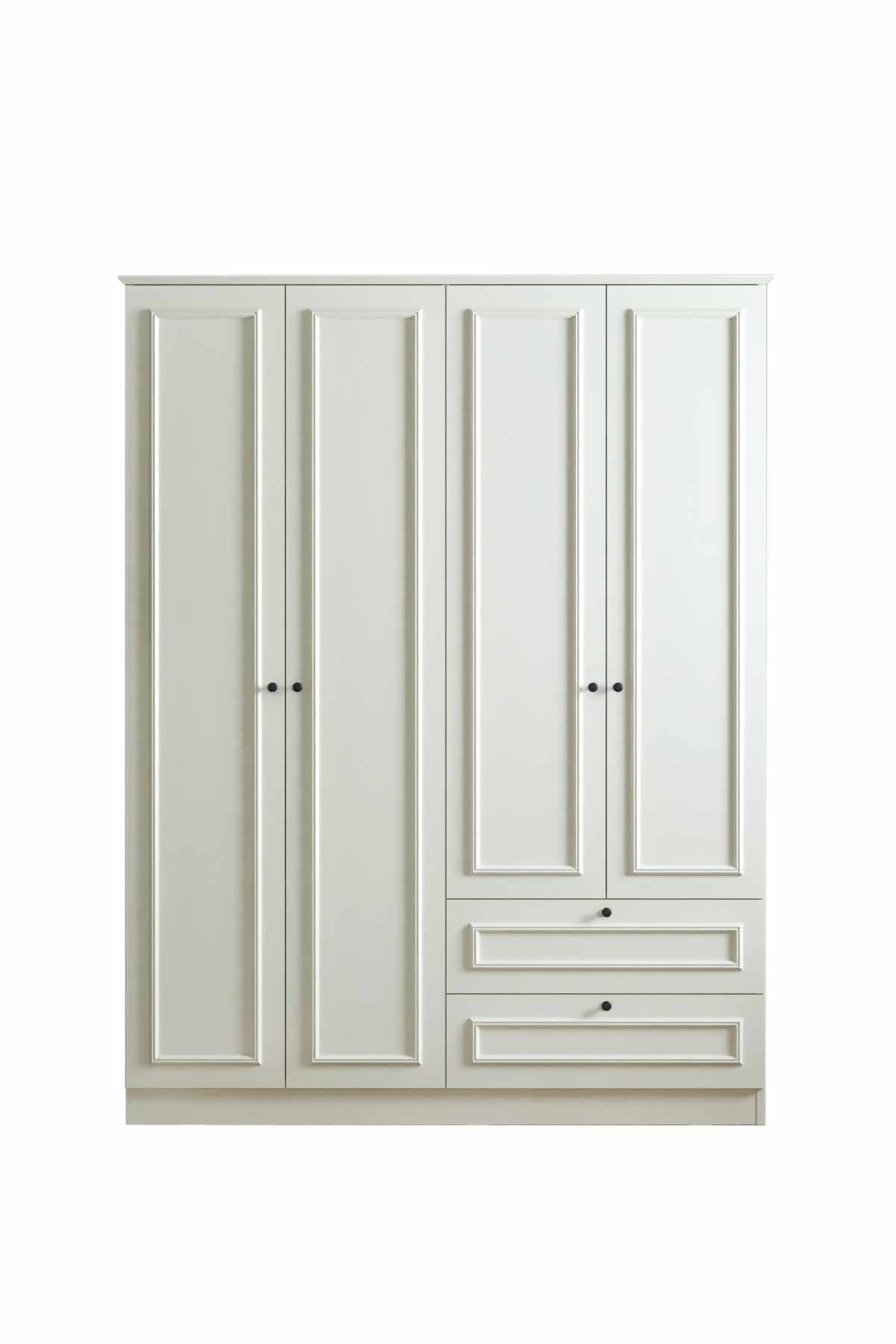 Ντουλάπα 140x182x54 εκ Λευκό 260ETH1306