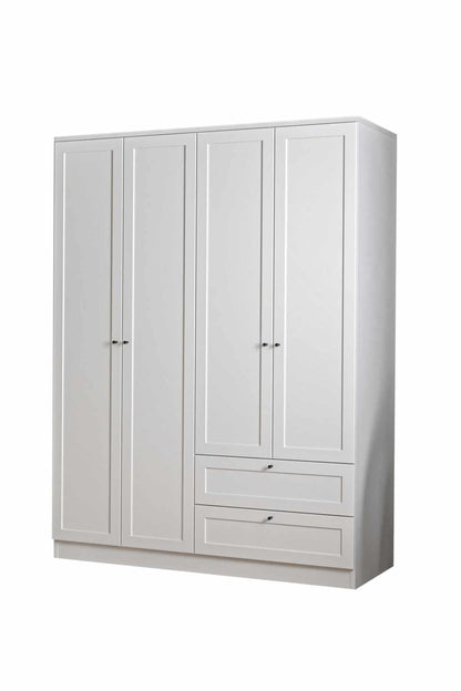 Ντουλάπα 137x182x52 εκ Λευκό 260ETH1308