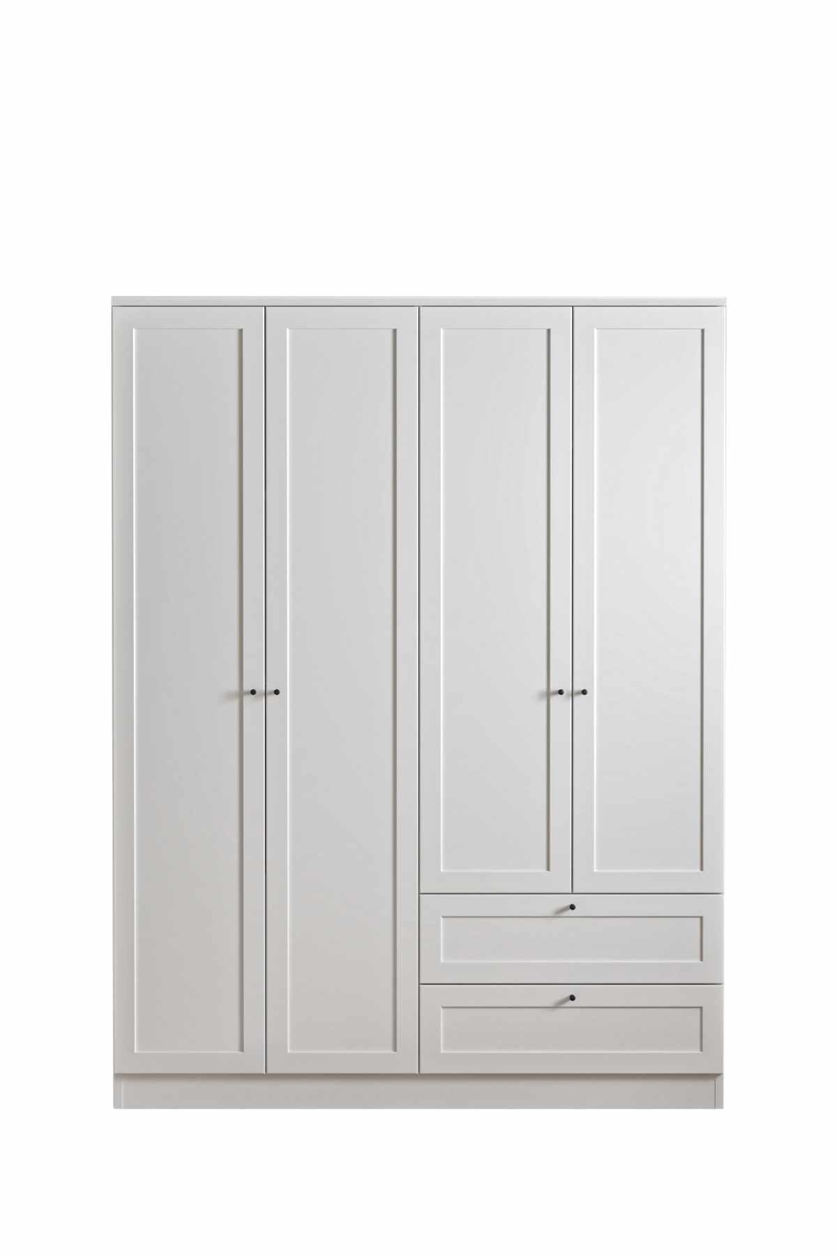 Ντουλάπα 137x210x52 εκ Λευκό 260ETH1309