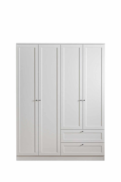 Ντουλάπα 137x210x52 εκ Λευκό 260ETH1309