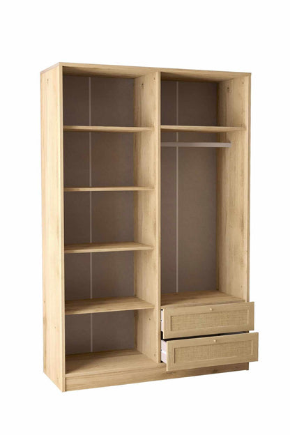 Ντουλάπα 137x210x52 εκ Μπεζ 260ETH1310