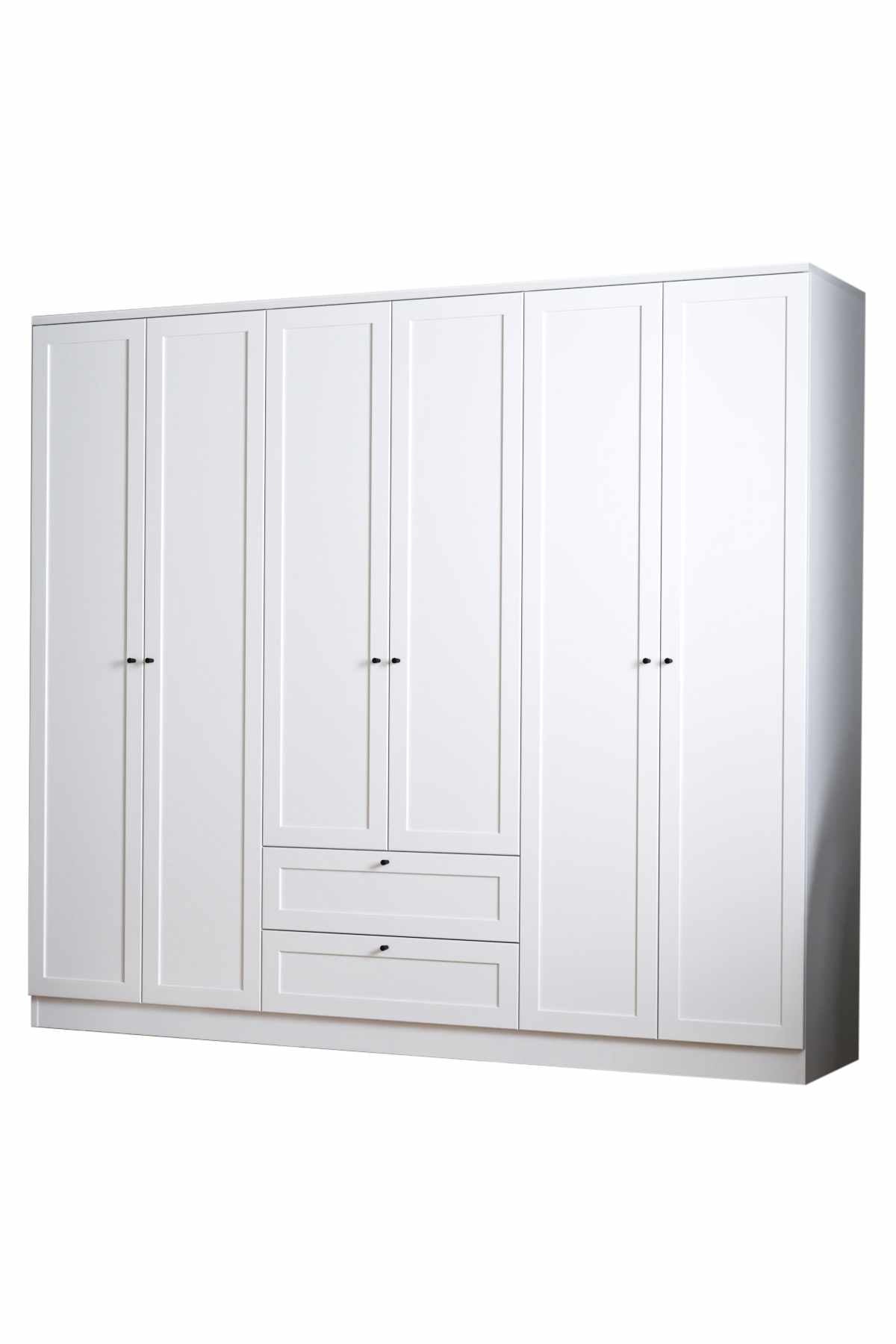 Ντουλάπα 205x182x52 εκ Λευκό 260ETH1312