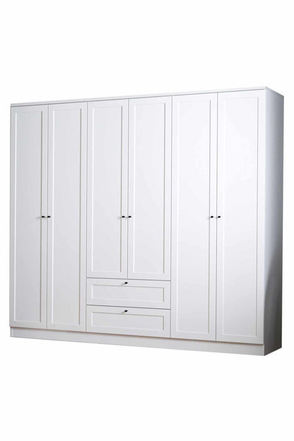 Ντουλάπα 205x182x52 εκ Λευκό 260ETH1312