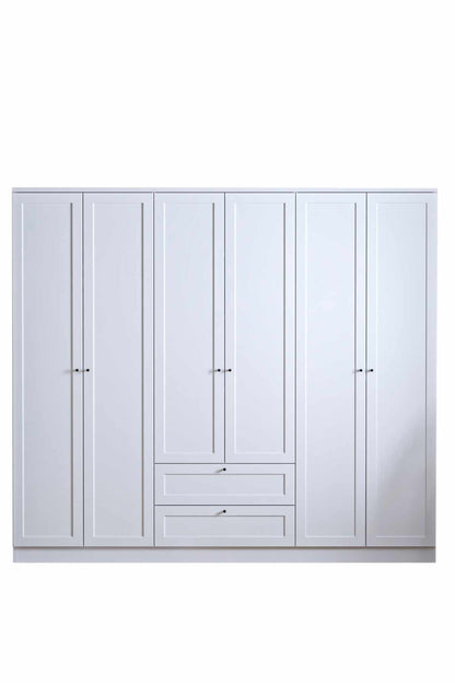 Ντουλάπα 205x182x52 εκ Λευκό 260ETH1312