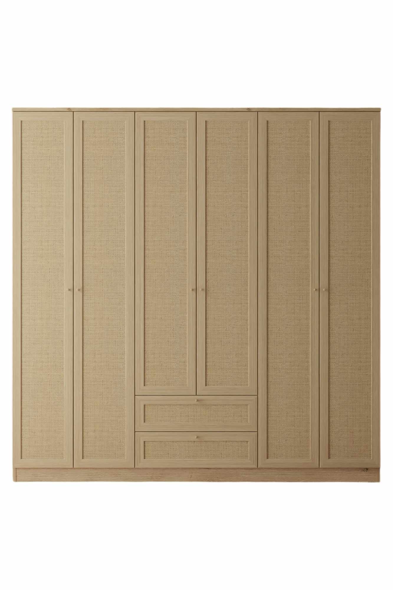 Ντουλάπα 206x210x52 εκ Μπεζ 260ETH1314