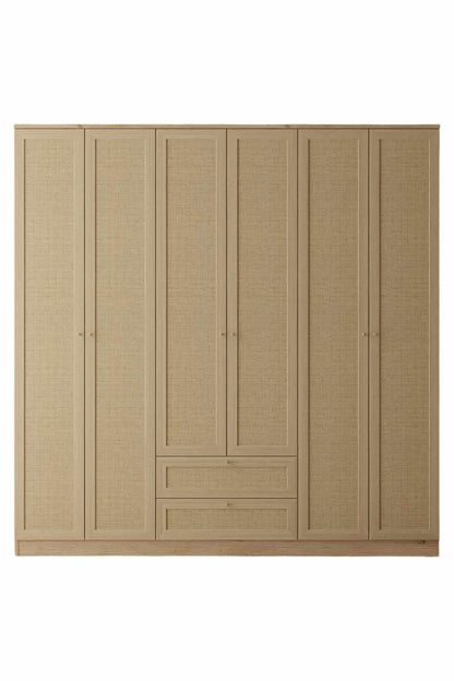 Ντουλάπα 206x210x52 εκ Μπεζ 260ETH1314