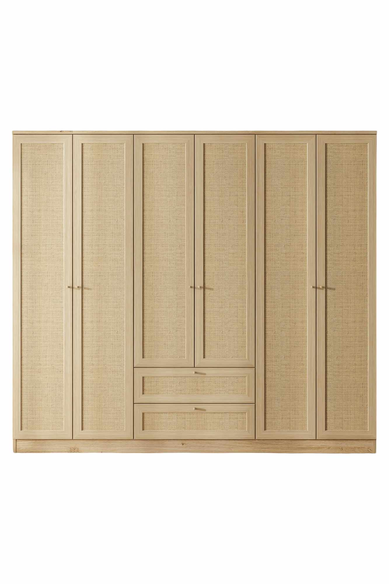 Ντουλάπα 206x182x52 εκ Μπεζ 260ETH1315