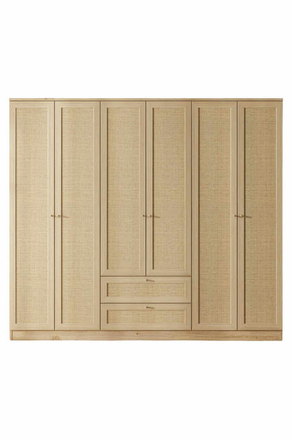 Ντουλάπα 206x182x52 εκ Μπεζ 260ETH1315