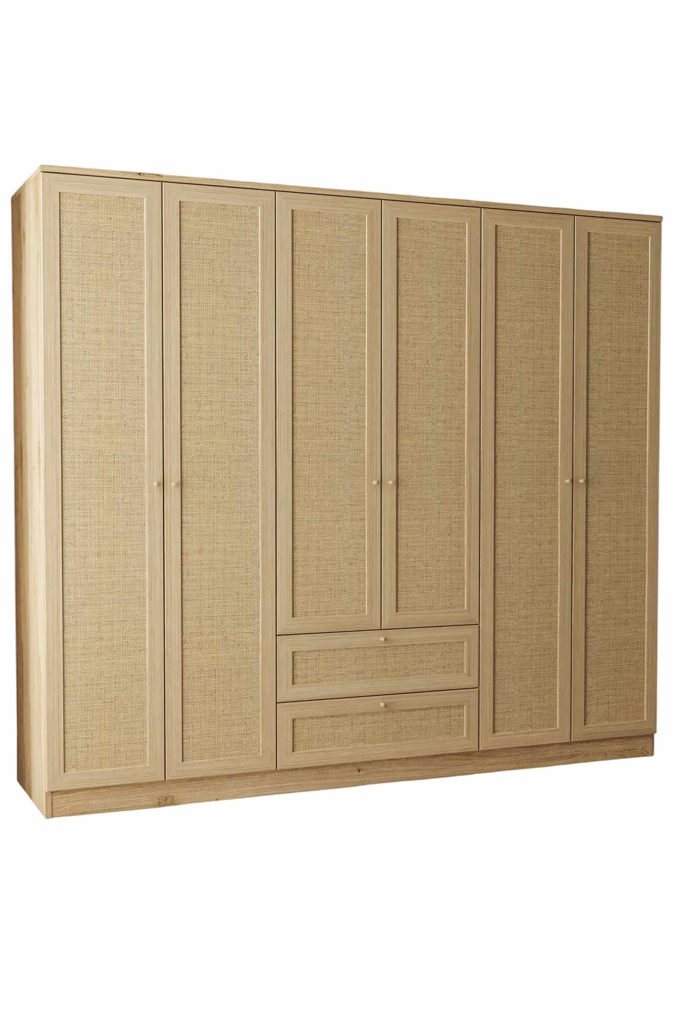 Ντουλάπα 206x182x52 εκ Μπεζ 260ETH1315