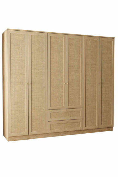 Ντουλάπα 206x182x52 εκ Μπεζ 260ETH1315
