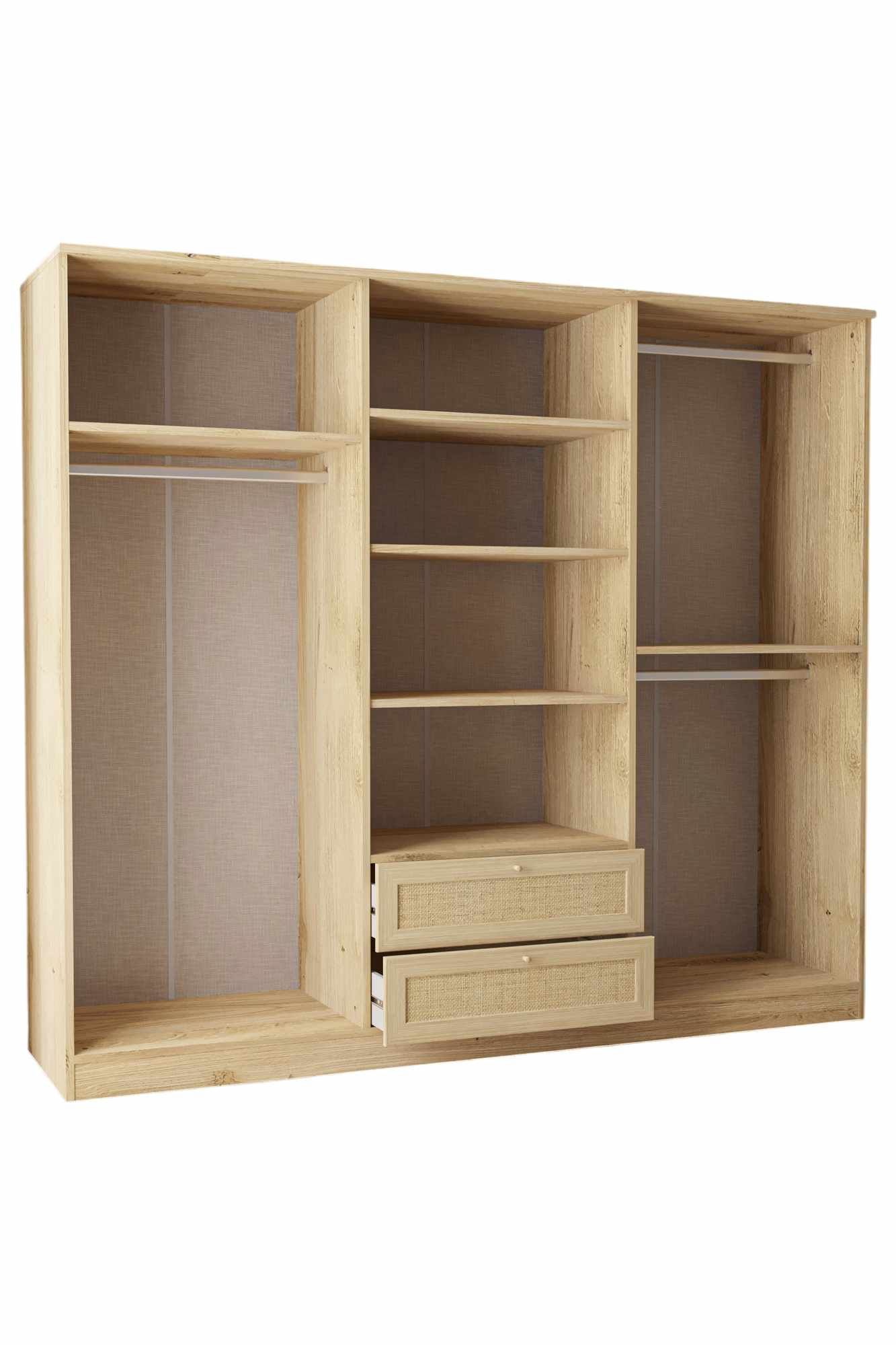 Ντουλάπα 206x182x52 εκ Μπεζ 260ETH1315