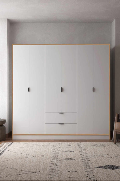 Ντουλάπα 190x182x44 εκ Λευκό 260ETH1316