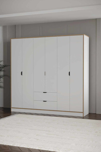 Ντουλάπα 190x182x44 εκ Λευκό 260ETH1316